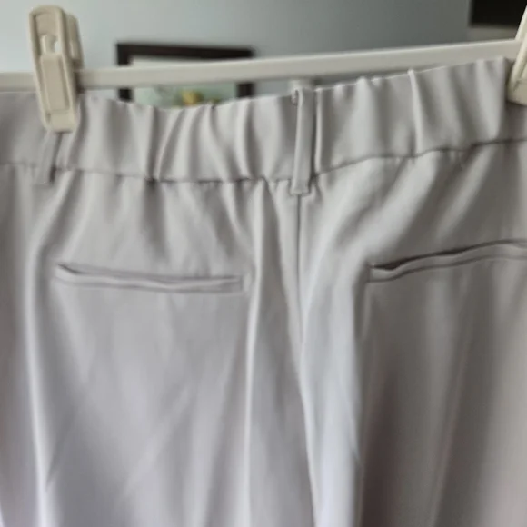 Quince Cream High-Rise Wide-Leg Trousers - Picture 4 of 6